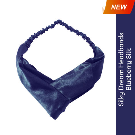 Buy SQ Silky Dream Headbands - Blueberry Silk - Navy Blue-Purplle