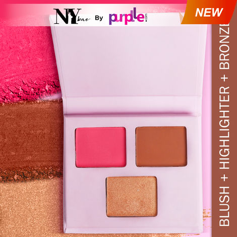 Buy NY Bae Face Palette - 03 (6 g) | Blush + Highlighter + Contour | 3 In 1 | Pink, Brown & Rose Gold | Rich Colour | Multipurpose | Travel-Friendly-Purplle