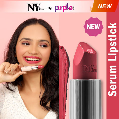 Buy NY Bae Runway Serum Lipstick - Pink Pool 04 (4.2 gm) | Pink | Highly Pi gmented | Vitamin E & Fruit Oils | Lightweight | Non-Drying-Purplle