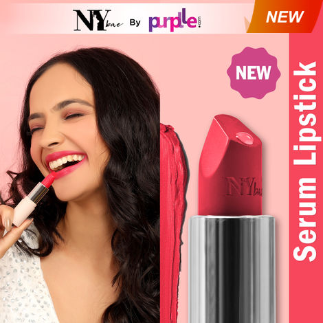 Buy NY Bae Runway Serum Lipstick - Pink Splash 06 (4.2 gm) | Pink | Highly Pi gmented | Vitamin E & Fruit Oils | Lightweight | Non-Drying-Purplle