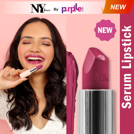 Buy NY Bae Runway Serum Lipstick - Violet Waters 15 (4.2 gm) | Purple | Highly Pi gmented | Vitamin E & Fruit Oils | Lightweight | Non-Drying-Purplle