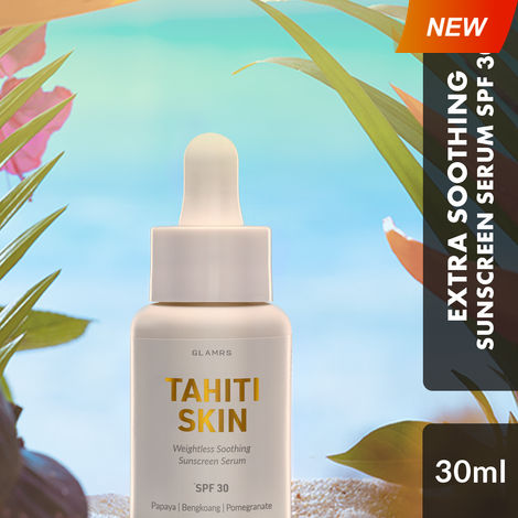 Buy Glamrs Tahiti Skin Weightless Soothing Sunscreen Serum,30 ml-Purplle