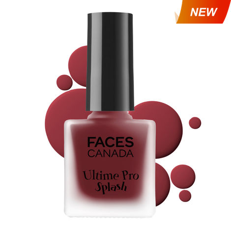 Buy Faces Canada Ultime Pro Splash Matte Nail Enamel Peach Pearl M09-Purplle