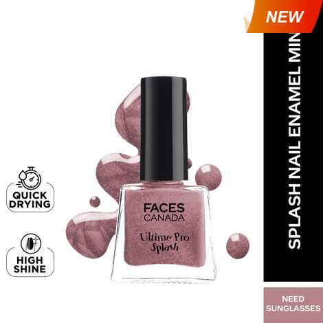 Buy FACES CANADA Ultime Pro Splash Mini Nail Enamel - Need Sunglasses 16 (5 ml) | Quick Drying | Glossy Finish | Long Lasting | No Chip Formula | High Shine Nail Polish For Women | No Harmful Chemicals-Purplle