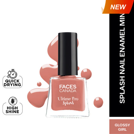 Buy FACES CANADA Ultime Pro Splash Mini Nail Enamel - Glossy Girl 42 (5 ml) | Quick Drying | Glossy Finish | Long Lasting | No Chip Formula | High Shine Nail Polish For Women | No Harmful Chemicals-Purplle
