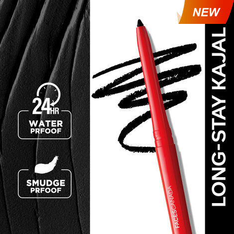 Buy FACES CANADA Magneteyes Kajal - Black, 0.35g | 24HR Long Stay | One Stroke Smooth Glide | Waterproof, 0.35 gm-Purplle