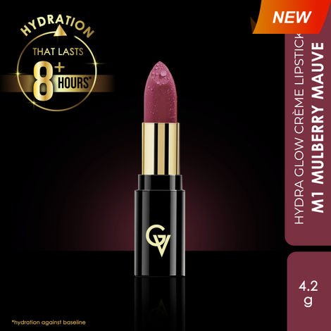 Buy Good Vibes HydraGlow Creme Lipstick | Avocado Oil & Vitamin E | Mulberry Mauve (M1) - (4.2 gm)-Purplle