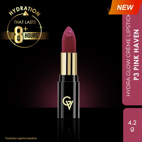 Buy Good Vibes HydraGlow Creme Lipstick | Avocado Oil & Vitamin E | Pink Haven (P3) - (4.2 gm)-Purplle