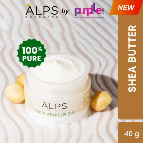 Buy Alps Goodness 100 % Pure Shea Butter (40 gm) | Raw Shea Butter | 100% Pure | Natural Mositurizer | Heals dry skin-Purplle
