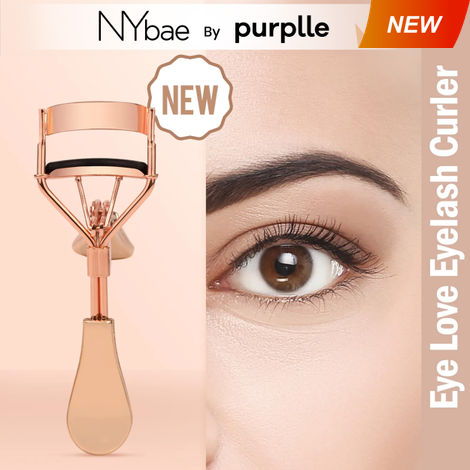 Buy NY Bae Eye Love Eyelash Curler - Rose Gold | Curls Lashes | Sleek Design | Anti-Slip | Easy To Use | Travel Friendly 1 Pc-Purplle