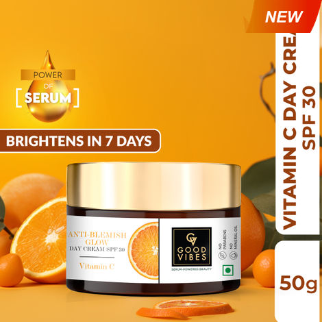 Buy Good Vibes Vitamin C Day Cream SPF 30 with Power of Serum (50 g)-Purplle