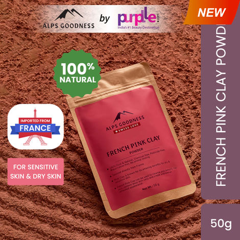 Buy Alps Goodness French Pink Clay (50g)| 100% Natural Powder | Clay Mask for face | Clay Mask for sensitive skin-Purplle
