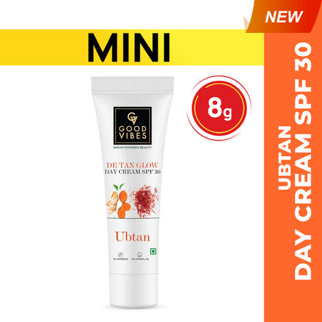 Buy Good Vibes Ubtan Day Cream SPF30 (8g)-Purplle
