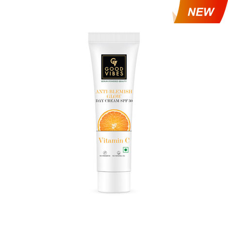 Buy Good Vibes Anti Blemish Glow Vitamin C Day Cream SPF30 (8 gm)-Purplle