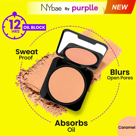 Buy NY Bae Runway Radiance Compact Powder - Caramel 05 (9 gm) | Deep Skin Tone | Mattifies Skin | Blurs Pores | Oil-Control | Long-wear Creaseless Makeup | Loose Powder-Purplle