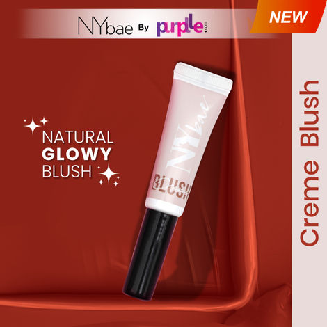 Buy NY Bae Creme Blush | Moisturizing | Liquid Cream Lip and Cheek Tint | Natural Korean Skin | Merry Maroon 01 (10g)-Purplle