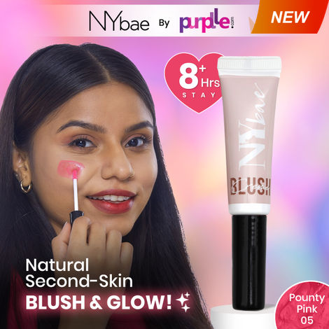 Buy NY Bae Creme Blush - Pouty Pink 05 (10 gm) | Dewy Pink Blush | Lip & Cheek Tint | Liquid Blush | Intense Pi gment | Korean Glow-Purplle