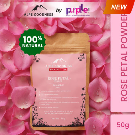 Buy Alps Goodness Powder - Rose Petal (50 gm) | 100% Natural Powder | No Chemicals No Preservatives No Pesticides | Hydrating & cooling Face Mask for Summer | Anti Dandruff Hair Mask-Purplle
