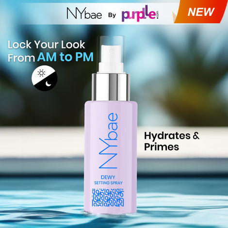 Buy NY Bae Dewy Setting Spray | Primer | Moisturiser | Hydrating Face Mist |Hyaluronic Acid | Glowing Skin | Dewy Finish (60ml)-Purplle