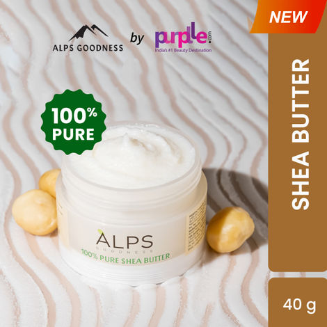 Buy Alps Goodness 100 % Pure Shea Butter (40 gm) | Raw Shea Butter | 100% Pure | Natural Mositurizer | Heals dry skin-Purplle