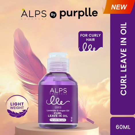 Buy Alps Goodness Curl Leave In Oil with Lavender & Argan Oil (60 ml) | Frizz Free Hair | Hydrating | Lightweight OilA-Purplle