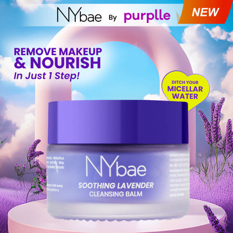 Buy NY Bae Soothing Lavender Cleansing Balm (40 gm) | Makeup Remover Balm | Face Cleanser | Lavender | Micellar Water | Double Cleansing | Non-Drying | Melts Makeup-Purplle