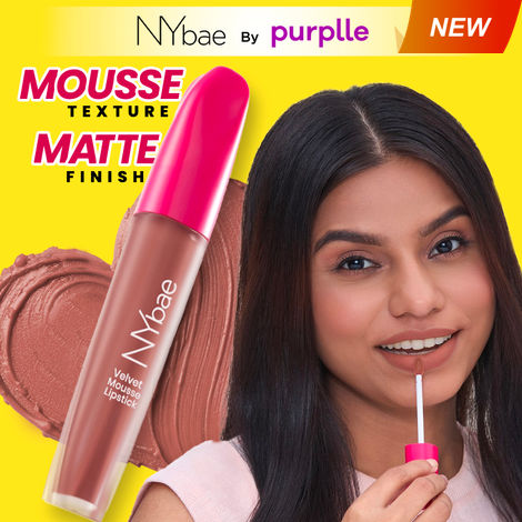 Buy NY Bae Velvet Mousse Liquid Lipstick - Cheeky Nude 09 (6.5 ml) | Velvet Matte Finish | Transferproof | Smudgeproof | Ultra Light | Smooth | Moisturising Nude Lipstick-Purplle