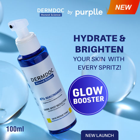 Buy DERMDOC by Purplle 4% Niacinamide Skin Repair Tonic Facial Spray (100 ml) | Face Toner | Dark Spot Reduction | Brightens Skin | Reduces Acne Marks-Purplle