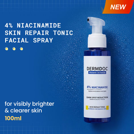 Buy DERMDOC by Purplle 4% Niacinamide Skin Repair Tonic Facial Spray (100 ml) | Face Toner | Dark Spot Reduction | Brightens Skin | Reduces Acne Marks-Purplle