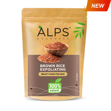 Buy Alps Goodness Brown Rice Exfoliating Powder (50 gm) | 100% Natural Powder Gentle Exfoliation | Scrub for sensitive skin-Purplle