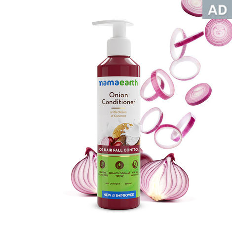 Mamaearth Onion Conditioner For Hair Growth & Hair Fall Control With Coconut Oil (250 ml)