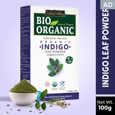 Indus Valley Bio Organic Indigo Leaf Powder- 100g