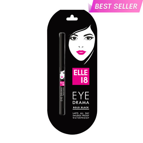 Buy Elle18 Eye Drama Kajal - Bold Black (0.35 gm)-Purplle