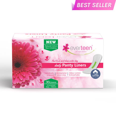 Buy everteen Daily Panty Liners With Antibacterial Strip for Light Discharge & Leakage in Women - 1 Pack (36pcs)-Purplle