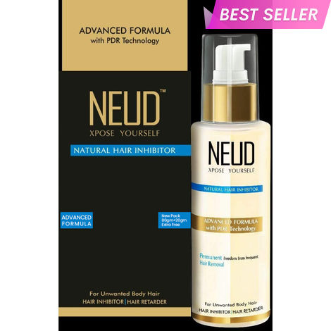 Buy NEUD Natural Hair Inhibitor for Permanent Reduction of Unwanted Hair in Men and Women - 1 Pack (80 gm)-Purplle