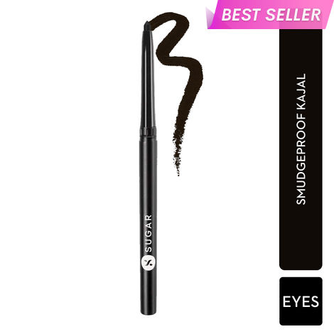 Buy SUGAR Cosmetics Kohl of Honour Intense Kajal | Upto 12 hrs | Long Lasting, Smudge Proof & Waterproof Kajal | Matte Finish | Twist Up Kajal Pencil | Paraben Free | 01 Black Out - 1 Pc-Purplle