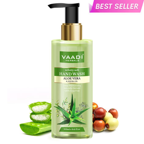 Buy Vaadi Herbals Velvety Soft Aloe Vera & Jojoba Oil Hand Wash (250 ml)-Purplle