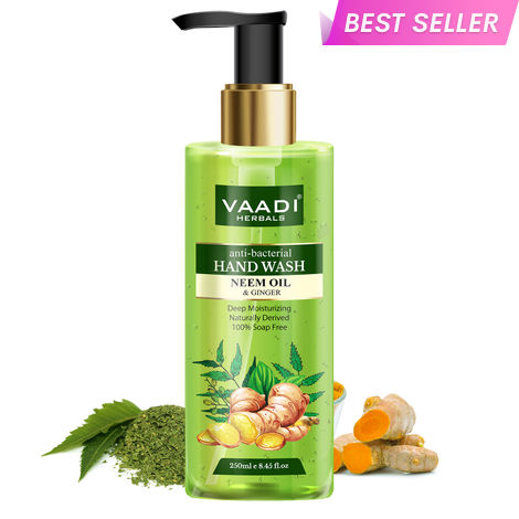 Buy Vaadi Herbals Anti-Bacterial Neem Oil & Ginger Hand Wash (250 ml)-Purplle