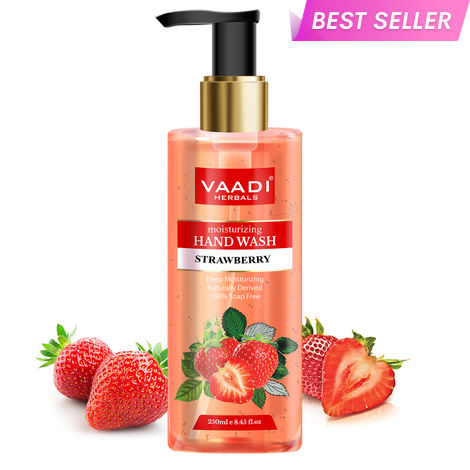 Buy Vaadi Herbals Deep Moisturizing Strawberry Hand Wash (250 ml)-Purplle