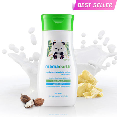 Buy Mamaearth Moisturizing Daily Lotion with Shea Butter & Cocoa Butter For Babies, 200 ml-Purplle