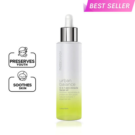 Buy FACES CANADA Urban Balance 6 in1 Skin Miracle Facial Oil (30 ml) | For All Skin Types | Gentle on Skin | Paraben Free | Sulphate Free-Purplle