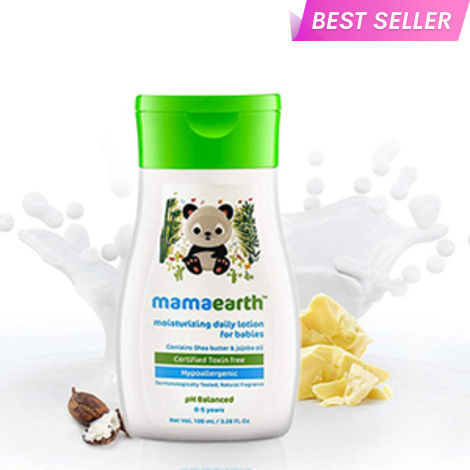Buy Mamaearth Moisturizing Daily Lotion with Shea Butter & Cocoa Butter For Babies, 100 ml-Purplle