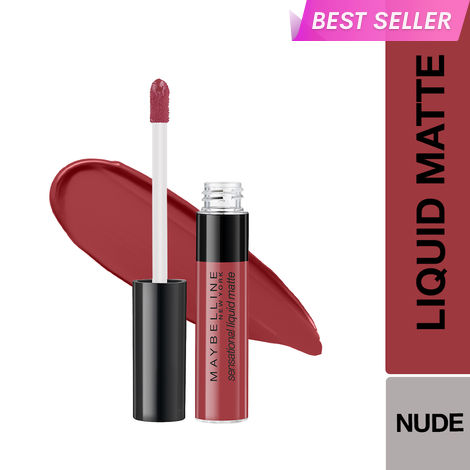 Buy Maybelline New York Sensational Liquid Matte Lipstick 08, Sensationally Me, 7 gm-Purplle