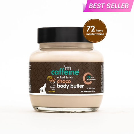 Buy mCaffeine Naked & Rich Choco Body Butter| Cocoa Butter, Caramel | Deep Moisturizing, Reduces Stretch Marks and Heals Dry Skin | Upto 72 hours of Moisturization | 250 gm-Purplle