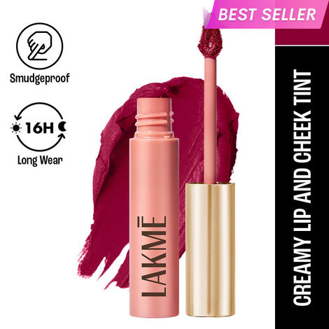 Buy Lakme 9 To 5 Weightless Matte Mousse Lip & Cheek Color - Rosy Plum (9 gm)-Purplle