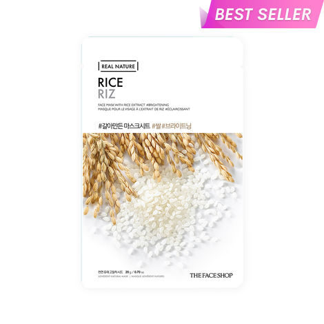 Buy The Face Shop Real Nature Rice Face Mask 20 gm-Purplle
