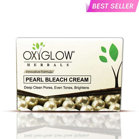 OxyGlow Herbals Pearl Bleach Cream, 50g,Increase Radiance,Instant Glow