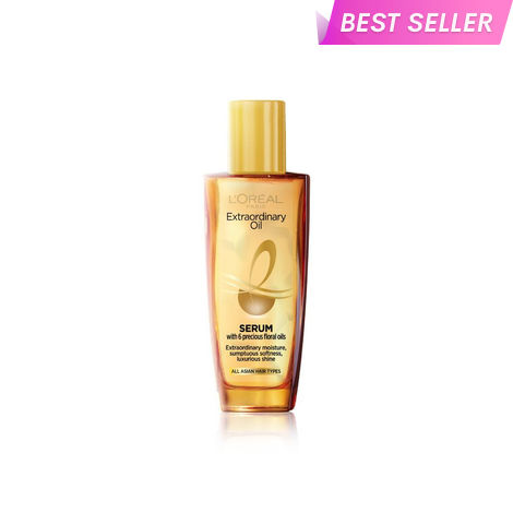 Buy L'Oreal Paris Extraordinary Oil Hair Serum Powered by Floral Oils for All Hair Types, Volume- 30 ml, Makes hair frizz-free, stronger, shiny and provides UV and Heat Protection, Loghtweight Formula-Purplle