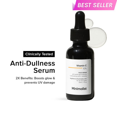 Buy Minimalist 10% Vitamin C Face Serum for Brighter Glowing Skin & Reduced Sun Damage, 30 ml-Purplle