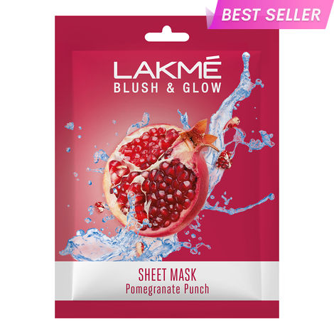 Buy Lakme Blush & Glow Pomegranate Sheet Mask, 20 ml-Purplle